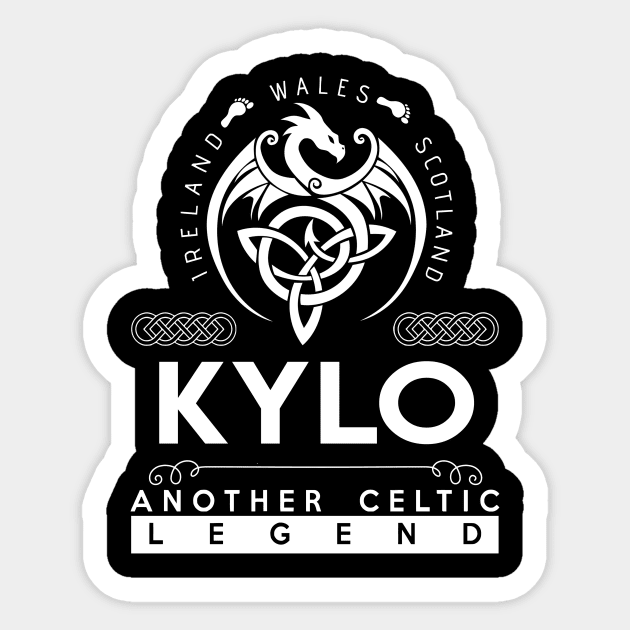 Kylo Name T Shirt - Another Celtic Legend Kylo Dragon Gift Item Sticker by harpermargy8920